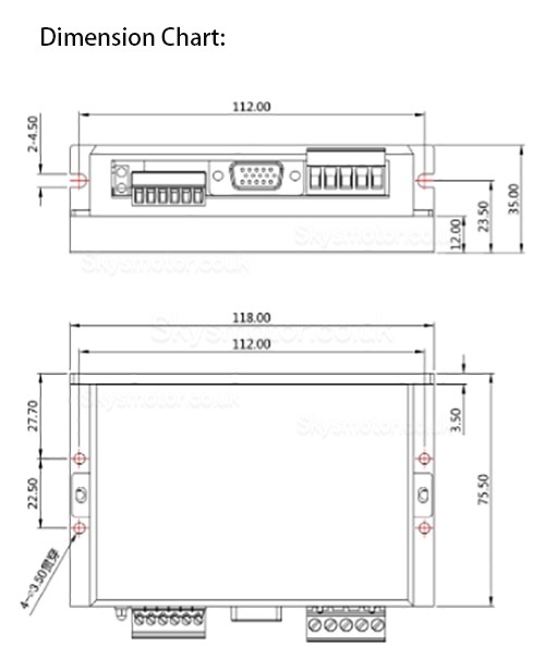 Digital DC Servo Driver MCAC708 10A 24-50V for DC Servo motor